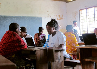 Registration at mobile clinic