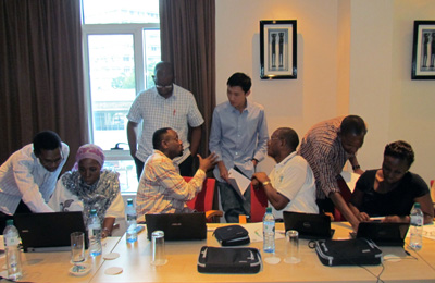 Mobile health platform working session